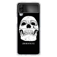 Silicone Back Case Samsung Galaxy Z Flip 4 Skull Eyes - thumbnail