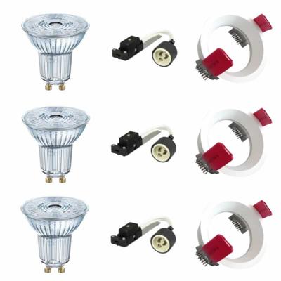 3 LED inbouwspots 4.5W 2700K Serie Frejus