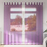 Gordijnen met lussen 2 st 140x245 cm paars - thumbnail