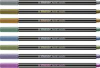 Stabilo pen 68 metallic etui 8 kleuren - thumbnail