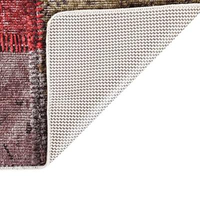 Vloerkleed wasbaar anti-slip patchwork 120x180 cm meerkleurig
