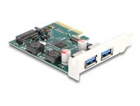 DeLOCK PCI Express x4 Card to 2 x external USB 10 Gbps Type-A female usb-controller - thumbnail