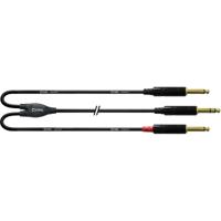 CORDIAL 1,5 M REAN JACKPLUG 6,3 MM/2X JACKPLUG 6,3 MM - thumbnail