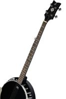 Ortega OBJ250-SBK Raven Series Satin Black banjo met gigbag - thumbnail