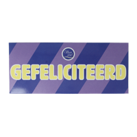 Wensreep melkchocolade gefeliciteerd 70 Gram - thumbnail