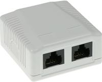 ACT FA6002 Modulair opbouwdoos unshielded 2-voudig CAT6 - thumbnail