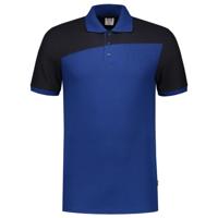 Tricorp Workwear 202006 Bicolor Naden unisex poloshirt Koningsblauw Marine M - thumbnail