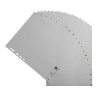 Exacompta tabbladen voor ft A4, uit PP, van A tot Z, 20 tabs, grijs - thumbnail