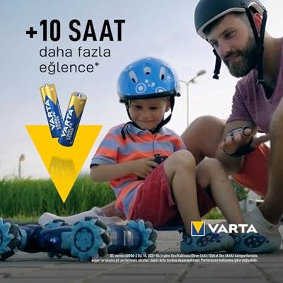 Batterij Varta Longlife Power 8x AA | 20 stuks