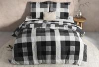 Dreamhouse - Steef Dekbedovertrek Flanel (Warm) - Antraciet - 200 x 220 - thumbnail