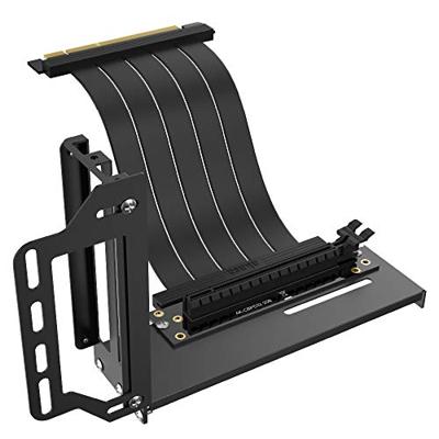 Akasa RISER BLACK PRO, Vertical GPU Holder + Premium PCIe 3.0 Riser cable 90° PCIe 3.0 x16 Female 1
