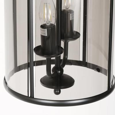 Steinhauer Klassieke hanglampPimpernel zwart 2-lichts - 5971ZW