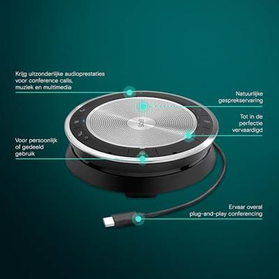 EPOS EXPAND 30T Conferentieluidspreker USB-C, Bluetooth Zwart - thumbnail