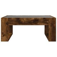 Salontafel met Infinity LED 70x53x30 cm gerookt eikenkleurig - thumbnail