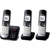 PANASONIC Dect residentiële telefoon - TG6823 - Trio met antwoordapparaat - Zilver en zwart - thumbnail
