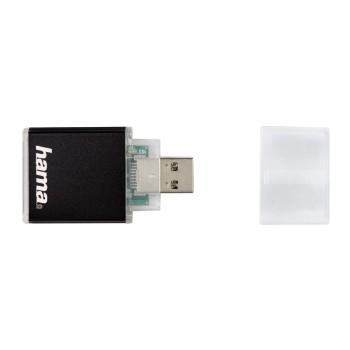 Hama USB-3.0-UHS-II-kaartlezer SD Alu Antraciet