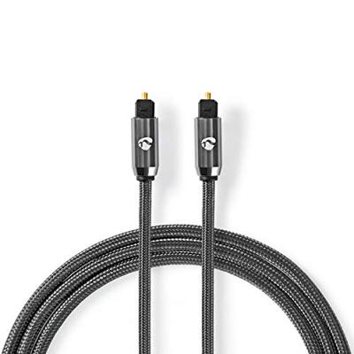 Nedis Optische Audiokabel | TosLink Male naar TosLink Male | 3 m | 1 stuks - CATB25000GY30 CATB25000GY30 Nedis Optische Audiokabel | TosLink Male naar TosLink Male | 3 m | 1 stuks - CATB25000GY30 CATB25000GY30