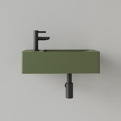 Fontein Gliss Design Freya Solid Marble 40x22x10 cm Met Kraangat Links Mat Olijf Groen Gliss Design Fontein Gliss Design Freya Solid Marble 40x22x10 cm Met Kraangat Links Mat Olijf Groen Gliss Design