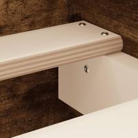 Bedframe met hoofd- en voeteneinde gerookt eiken 180x200 cm - thumbnail