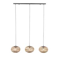 QAZQA Oosterse hanglamp bamboe 3-lichts langwerpig - Amira - thumbnail