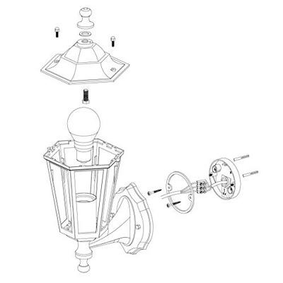 Eglo BuitenlichtLaterna 4 zwart - 22468