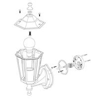 Eglo BuitenlichtLaterna 4 zwart - 22468 - thumbnail