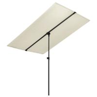 VidaXL Parasol met aluminium paal 180x110 cm zandwit - thumbnail