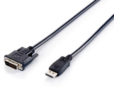 Equip 119336 video kabel adapter 2 m DisplayPort DVI-D Zwart Equip 119336 video kabel adapter 2 m DisplayPort DVI-D Zwart