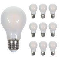 10x E27 LED Filament Lamp - 5 Watt 600 lumen - 2700K warm wit - Vervangt 50 Watt - E27 fitting - A60 lamp - Grote fitting - thumbnail