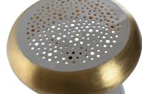 Bureaulamp Home ESPRIT Grijs Gouden Metaal 4 W 220 V 36 x 36 x 37,5 cm - thumbnail