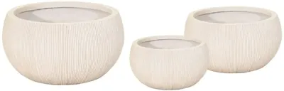Mcollections Bloempot Nora Bullet Bowl- Clayfibre - Ø42 x H21 - Desert