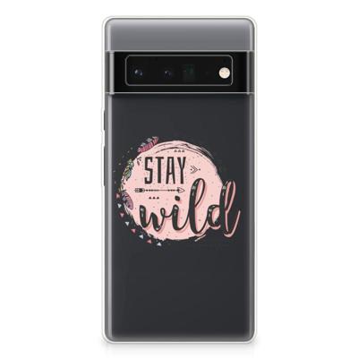 Google Pixel 6 Pro Telefoonhoesje met Naam Boho Stay Wild Google Pixel 6 Pro Telefoonhoesje met Naam Boho Stay Wild