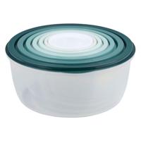 Bewaardoos 6 dlg met deksel, rond - thumbnail