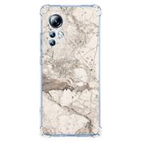 Xiaomi 12 Lite Anti-Shock Hoesje Marmer Beige - thumbnail
