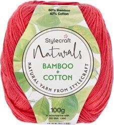 Stylecraft Naturals Bamboo and Cotton 7135 Azalea - Haakgaren / Breigaren