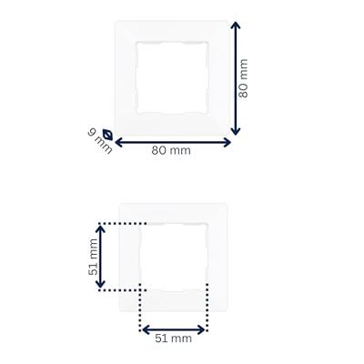 REV 0236810104 Frame 1-voudig Wit 1 stuk(s)