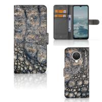 Nokia G10 | G20 | Telefoonhoesje | Met pasjeshouder | Krokodillenprint - thumbnail