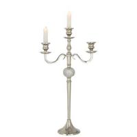 J-Line kandelaar 3 Armen Diamant - aluminium - zilver - thumbnail