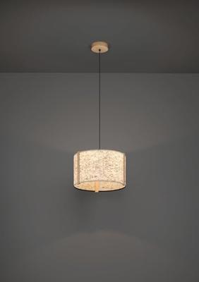 Stars of Light Houten plafondlampHontongas met beige kap - 390323