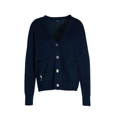 POLO Ralph Lauren fijngebreid vest donkerblauw POLO Ralph Lauren fijngebreid vest donkerblauw