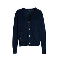 POLO Ralph Lauren fijngebreid vest donkerblauw - thumbnail