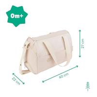 Badabulle Luiertas in Pocketstijl - Aankleedkussen, Geïsoleerde hoes, Etui, Inclusief kinderwagenbevestigingen, Crème - thumbnail