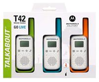 Motorola Solutions MOTOROLA TALKABOUT T42 Triple PMR-portofoon Set van 3 stuks - thumbnail