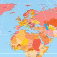 Sigel World Map HO560 Bureau onderlegger Blanco Meerdere kleuren (b x h) 595 mm x 410 mm - thumbnail