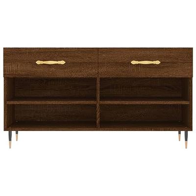 VidaXL Schoenenbank 102x35x55 cm bewerkt hout sonoma eikenkleurig