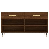 VidaXL Schoenenbank 102x35x55 cm bewerkt hout sonoma eikenkleurig - thumbnail
