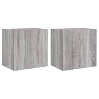 Tv-wandmeubels 2 st 40,5x30x40 cm hout grijs sonoma - thumbnail