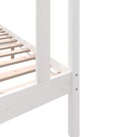 Bedframe massief grenenhout wit 90x190 cm - thumbnail