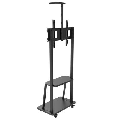 Techly ICA-TR33 flat panel vloer standaard 177,8 cm (70 ) Draagbare flatscreen vloerstandaard Zwart