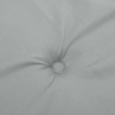 Stoelkussens 6 st lage rug 100x50x4 cm stof lichtgrijs - thumbnail
